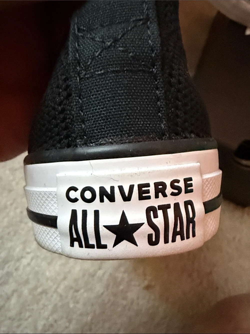 Converse Chuck Taylors Girls Black Slip-On Knit Sneakers NEW IN BOX